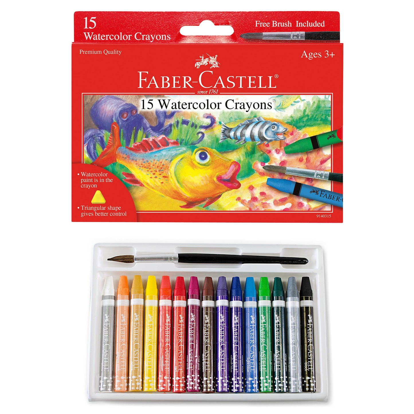 15 Watercolor Crayons for Kids