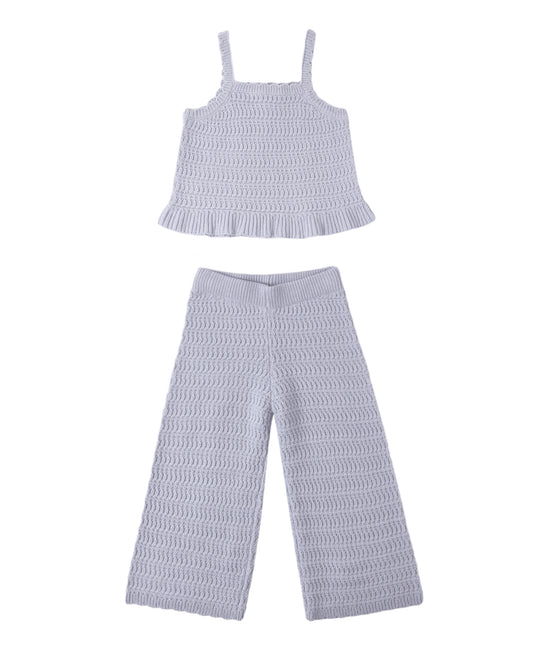 Mari Knit Set Periwinkle