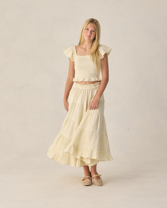 Teen Zayla Top - Citron Stripe