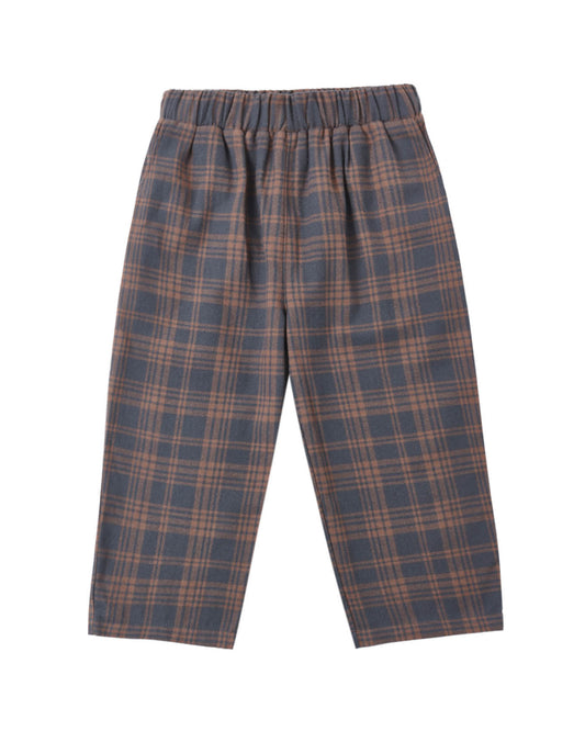Plaid pants on a white background