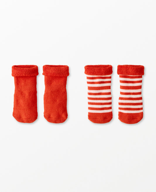 2-Pack Baby Socks - Red