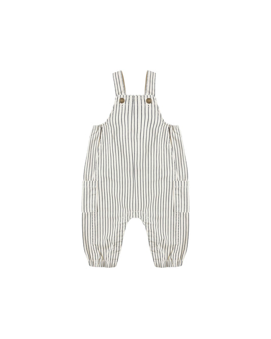 Cargo Baby Overall - Navy Pinstripe