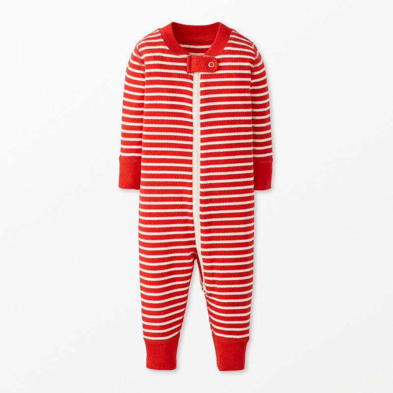 Baby Striped 2-Way Sleeper - Red & White