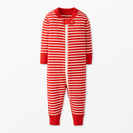 Baby Striped 2-Way Sleeper - Red & White