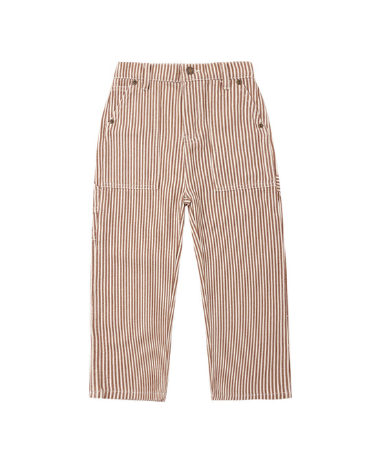 Striped pants on a white background